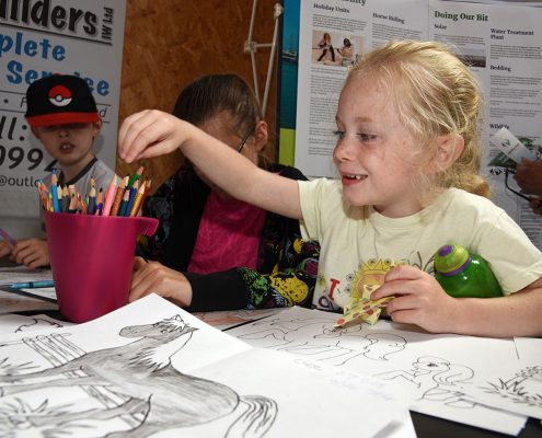 Children at Island Riding Centre