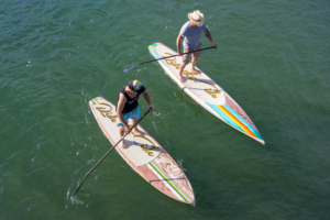 paddleboarding